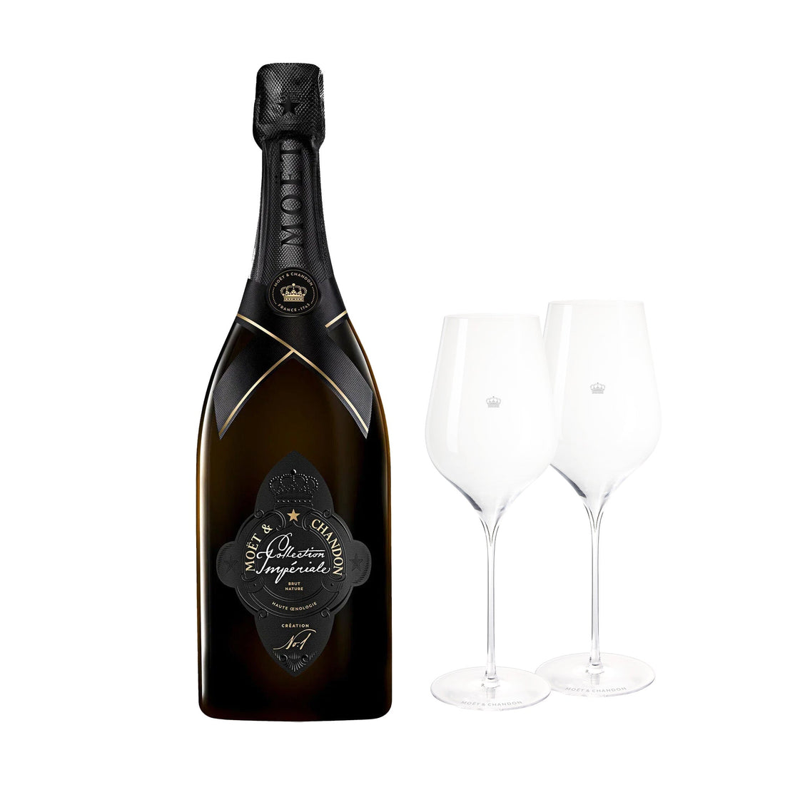 Moët &amp; Chandon Moët &amp; Chandon Collection Impériale Creation No.1, 75 cl. inkl. to MOËT Signature Glas - PremiumBottles