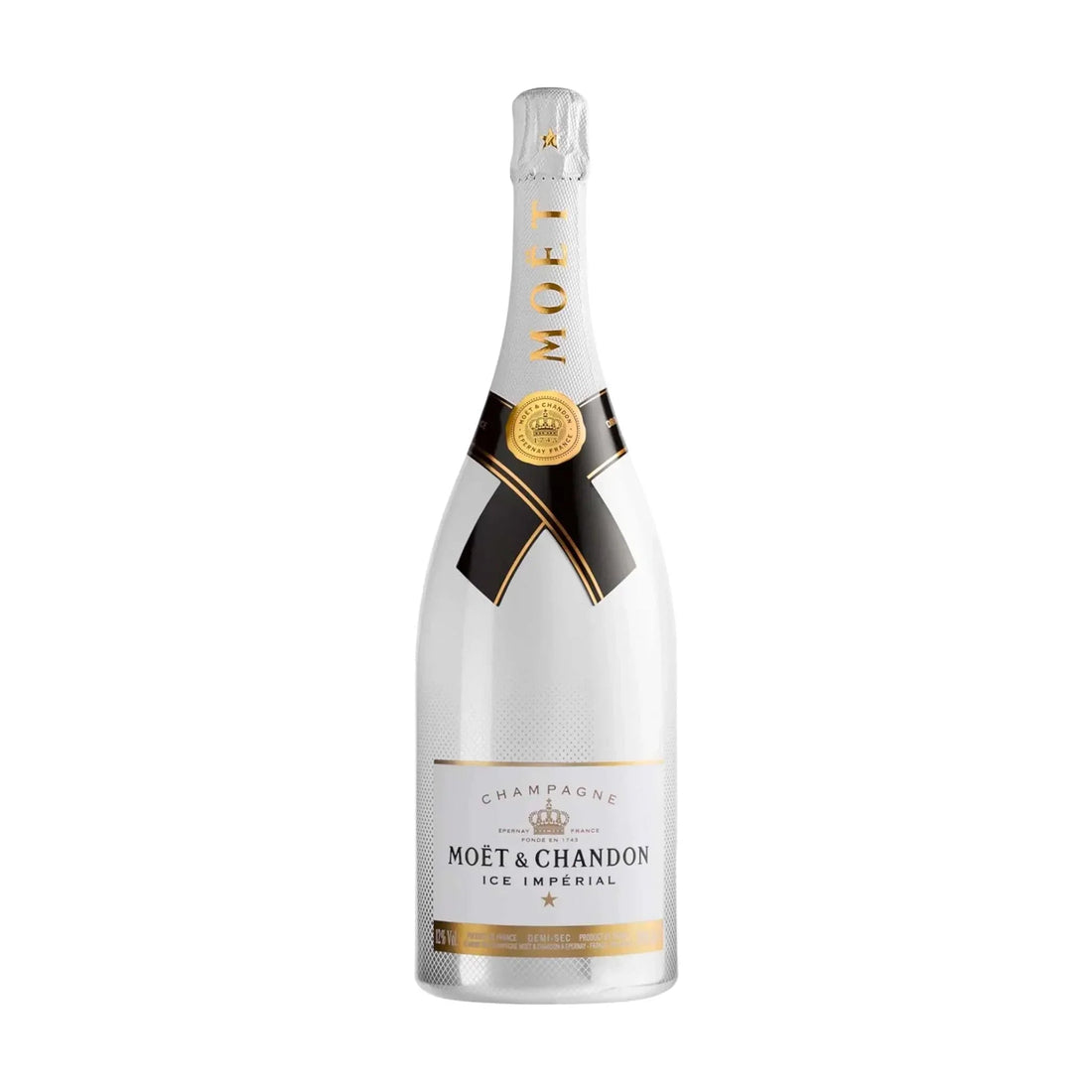 Moët &amp; Chandon Moët &amp; Chandon ICE Imperial NV Demi - Sec Magnum 150 cl. inkl. to Gyldne MOËT glas - PremiumBottles