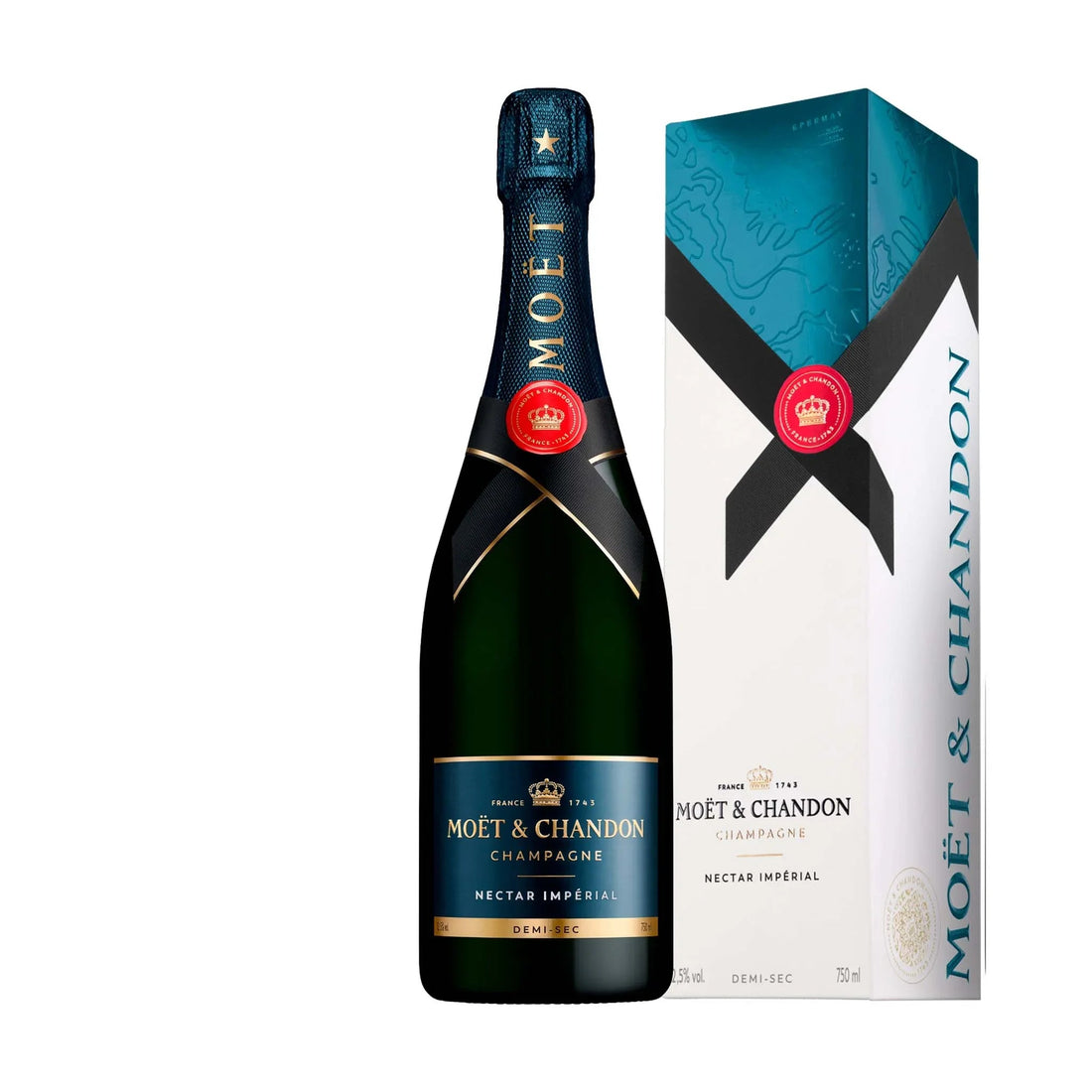 Moët &amp; Chandon Moët &amp; Chandon Nectar Impérial NV Demi - Sec 75 cl. med gaveæske - PremiumBottles