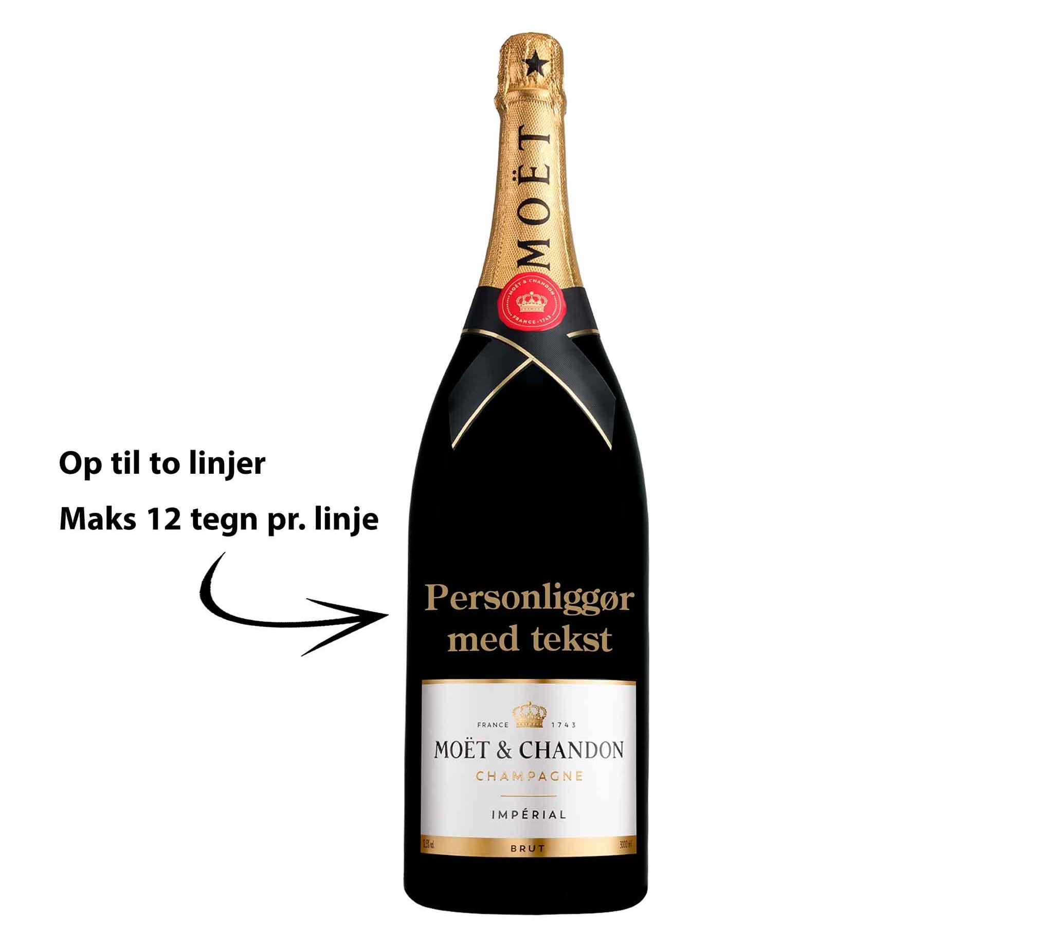 Moët & Chandon Personliggør Moët & Chandon Brut Impérial 3 liter i trækasse - PremiumBottles