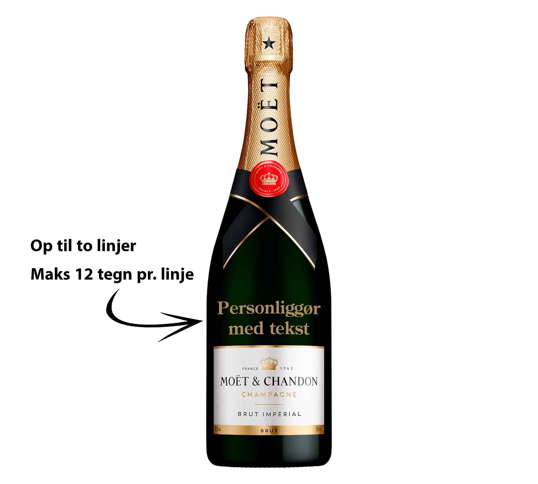 Moët & Chandon Personliggør Moët & Chandon Brut Impérial NV 75 cl. - PremiumBottles