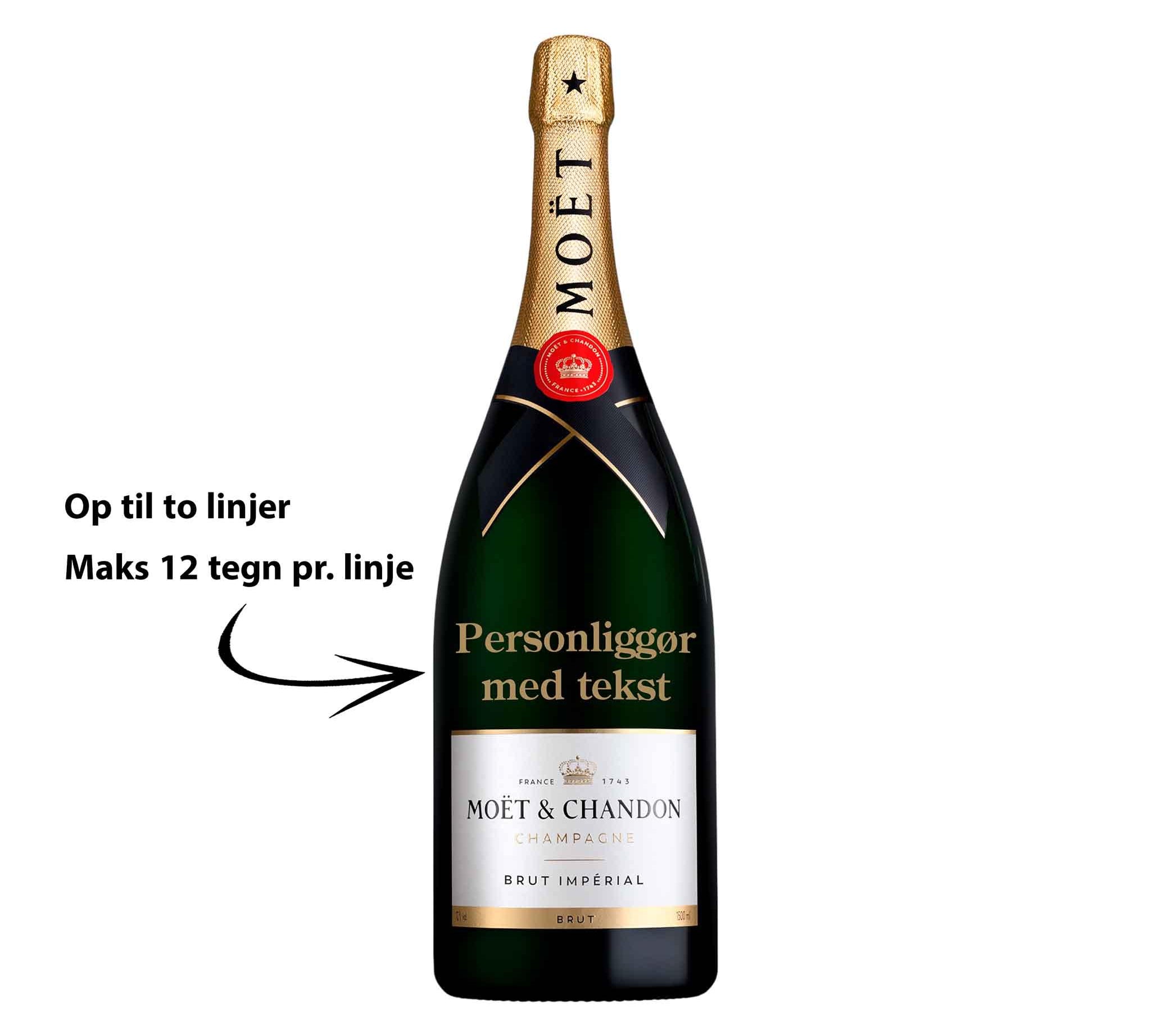 Moët & Chandon Personliggør Moët & Chandon Brut Impérial NV Magnum 150 cl. - PremiumBottles