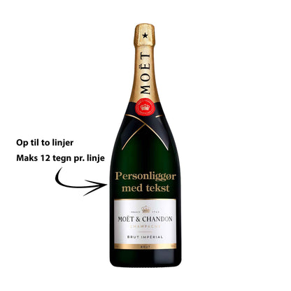 Moët &amp; Chandon Personliggør Moët &amp; Chandon Brut Impérial NV Magnum 150 cl. - PremiumBottles