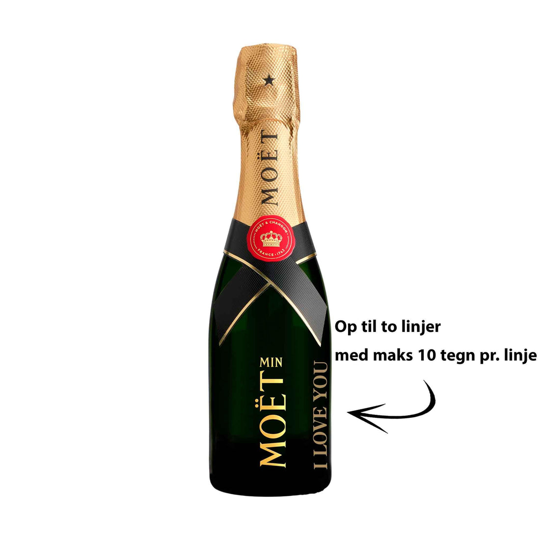 Moët &amp; Chandon Personliggør Moët &amp; Chandon Brut MINI NV 20 cl. - PremiumBottles
