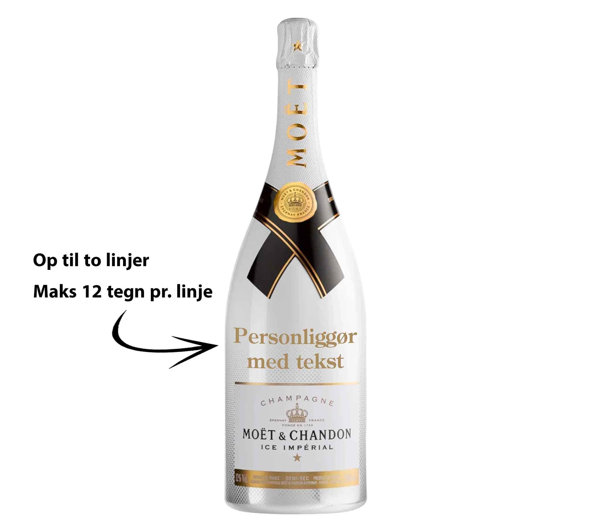 Moët & Chandon Personliggør Moët & Chandon ICE Imperial NV Demi - Sec Magnum 150 cl. - PremiumBottles