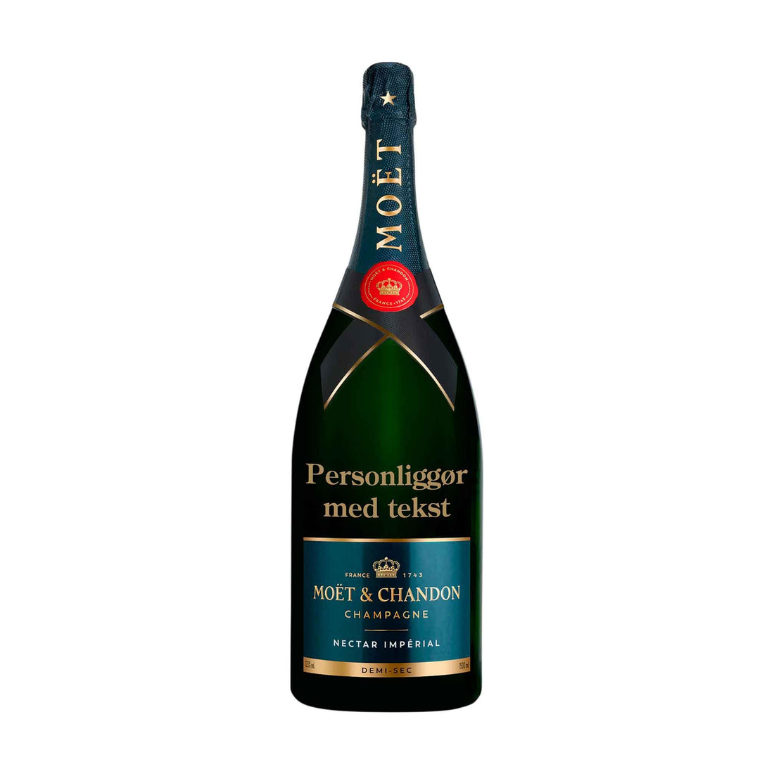 Moët &amp; Chandon Personliggør Moët &amp; Chandon Nectar Impérial NV Demi - Sec Magnum 150 cl. - PremiumBottles
