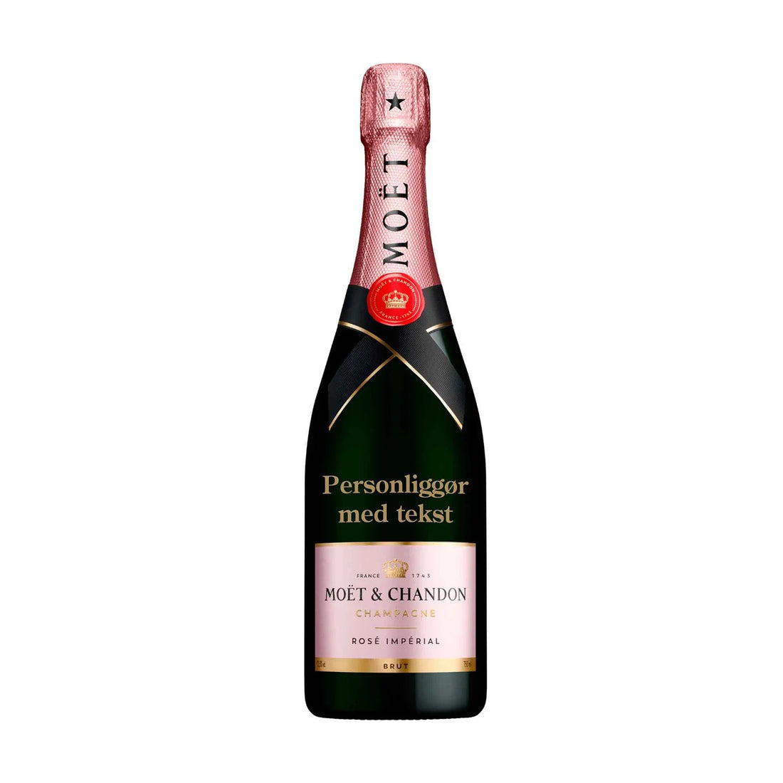 Moët &amp; Chandon Personliggør Moët &amp; Chandon Rosé Impérial Brut NV 75 cl. - PremiumBottles
