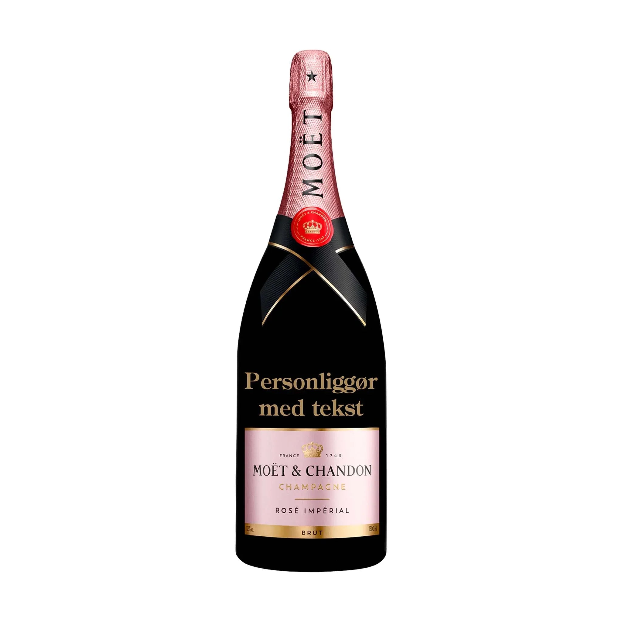 Moët &amp; Chandon Personliggør Moët &amp; Chandon Rose Imperial Brut NV Magnum 150 cl. - PremiumBottles