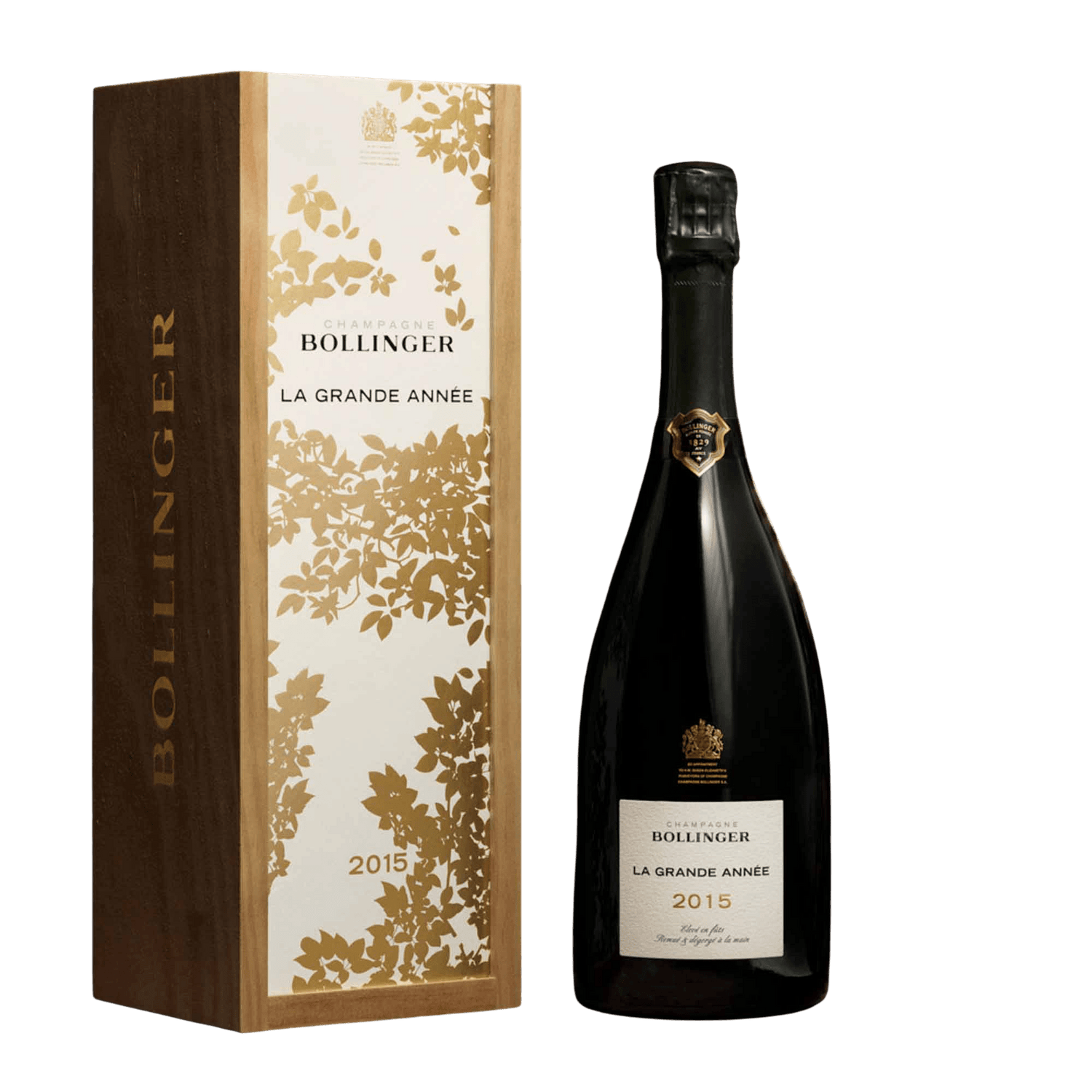Bollinger Bollinger La Grande Année 2015 i Original Wooden Case gaveæske 75 cl. - PremiumBottles