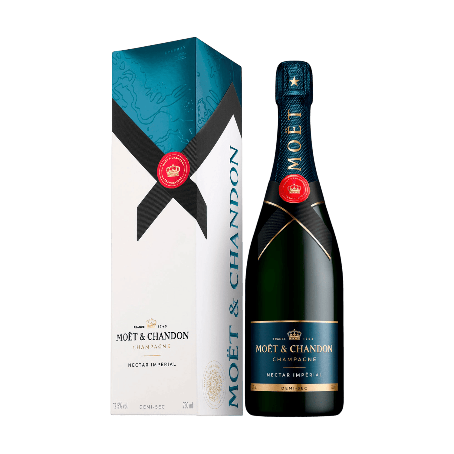 Moët &amp; Chandon Moët &amp; Chandon Nectar Impérial NV Demi - Sec 75 cl. med gaveæske - PremiumBottles