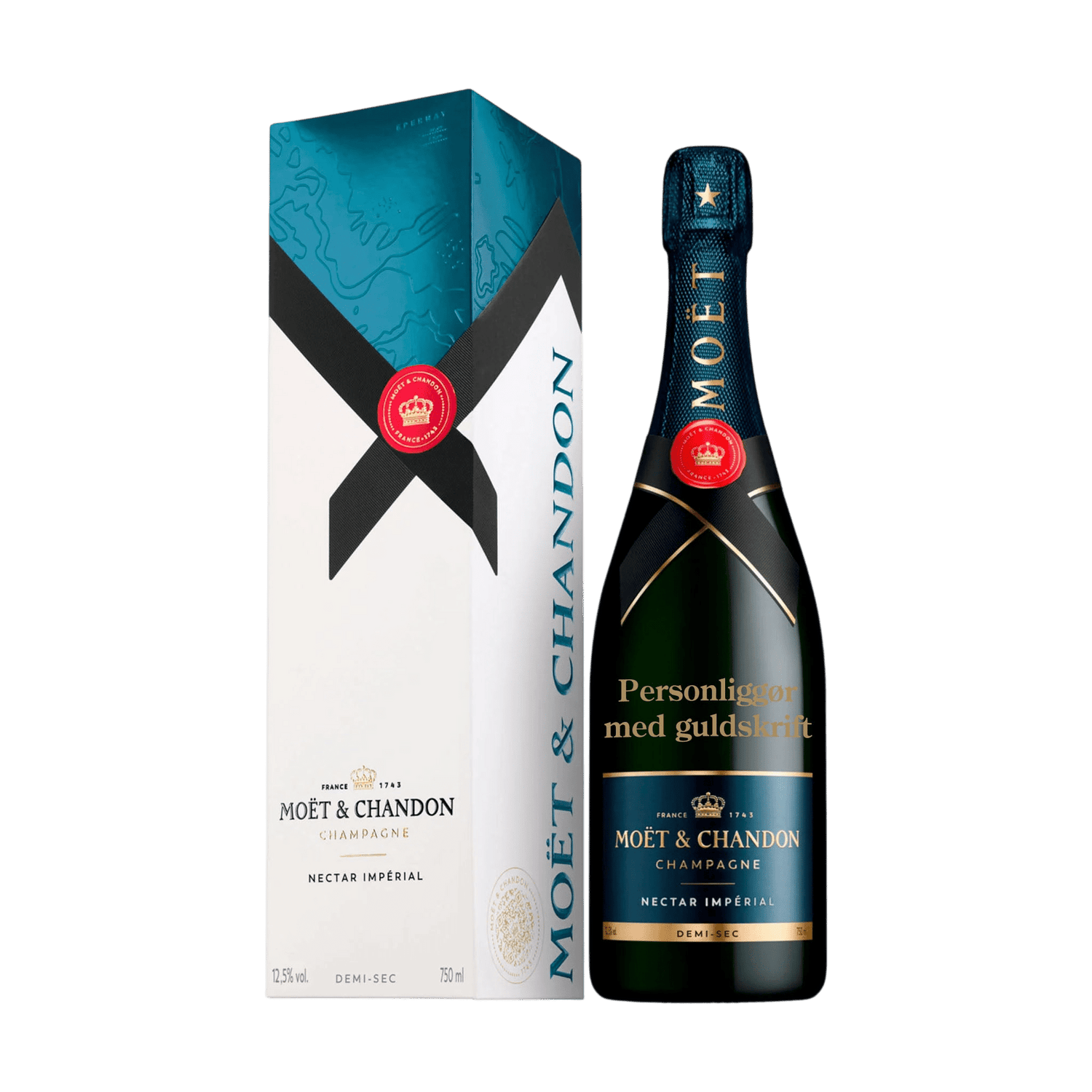 Moët &amp; Chandon Moët &amp; Chandon Nectar Impérial NV Demi - Sec 75 cl. med gaveæske - PremiumBottles