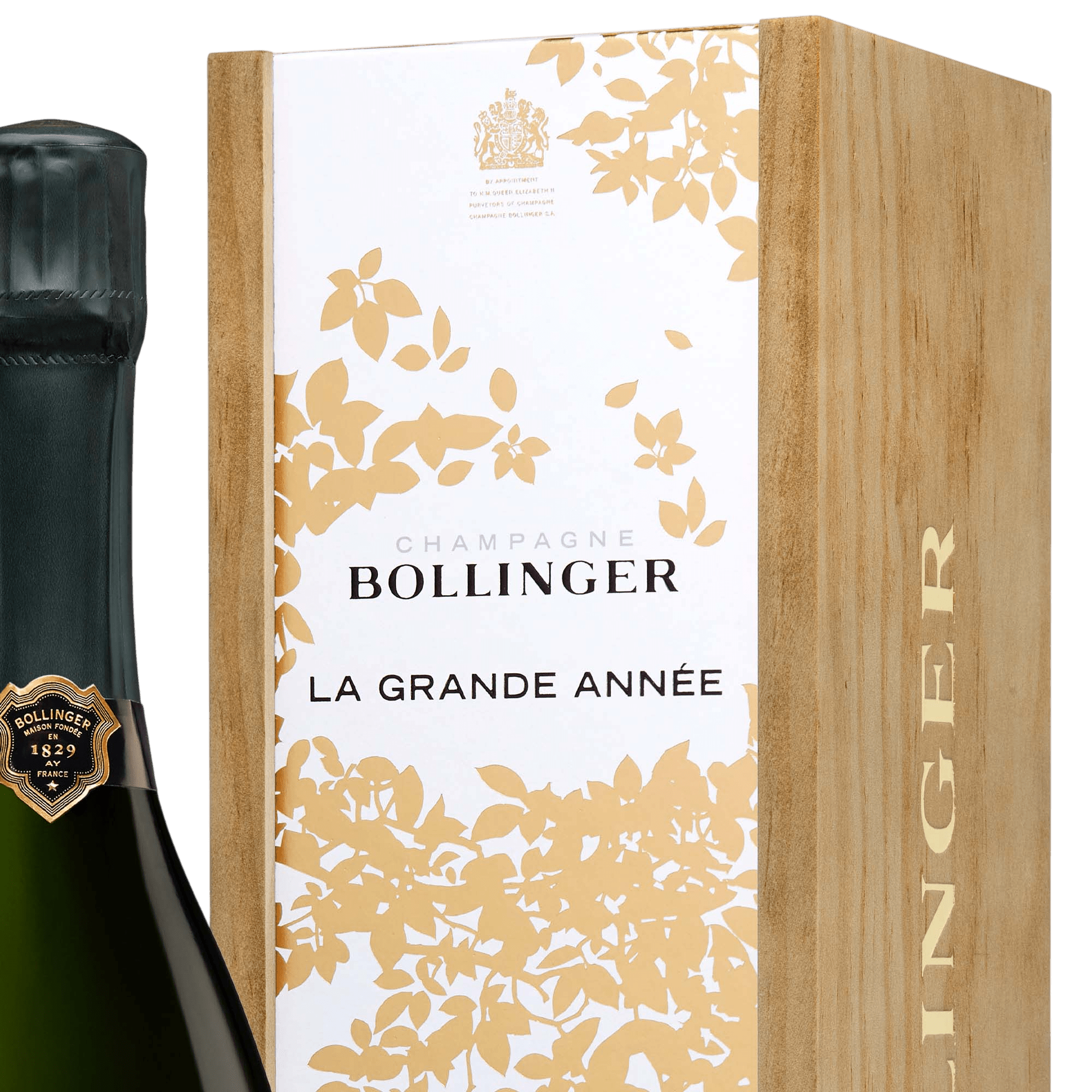 Bollinger Bollinger La Grande Année 2015 i Original Wooden Case gaveæske 75 cl. - PremiumBottles