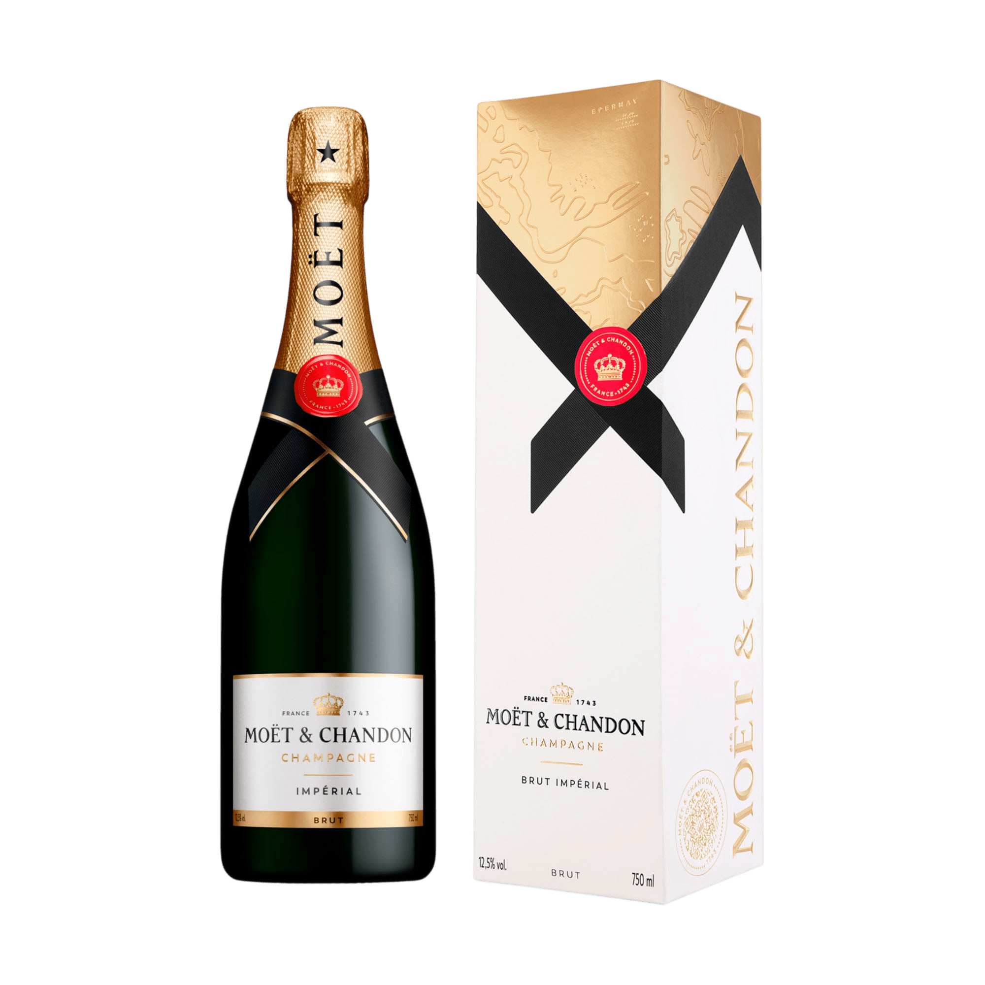 Moët &amp; Chandon Moët &amp; Chandon Brut Impérial NV 75 cl. med gaveæske - PremiumBottles