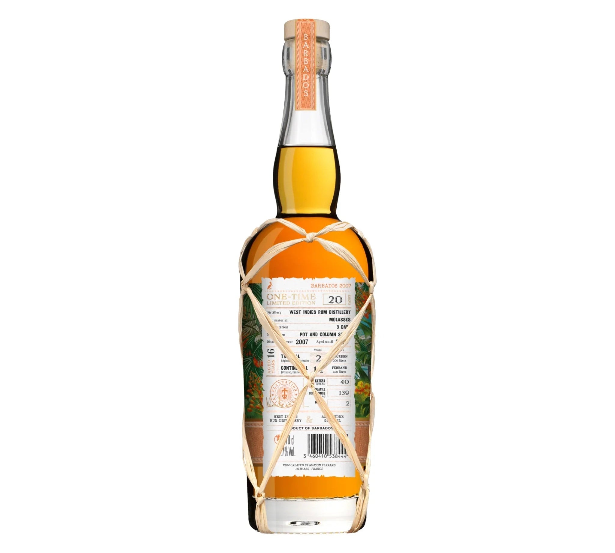 Planteray Plantation Barbados Vintage 2007 Bottled 2023 Rum, 70 cl. 48,7% med gaveæske - PremiumBottles