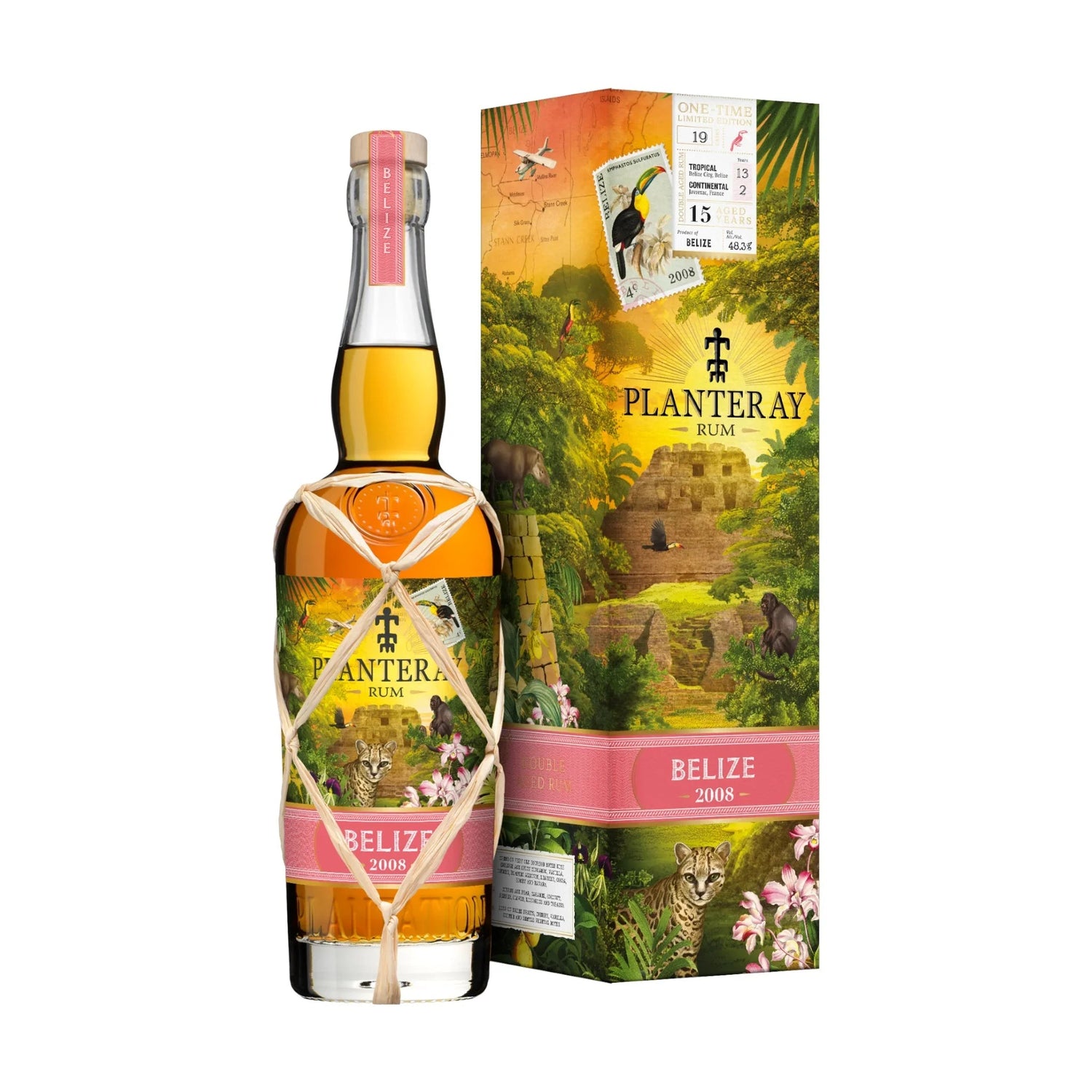Planteray Planteray Belize Vintage 2008 Bottled 2023 Rum, 70 cl. 48,3% med gaveæske - PremiumBottles