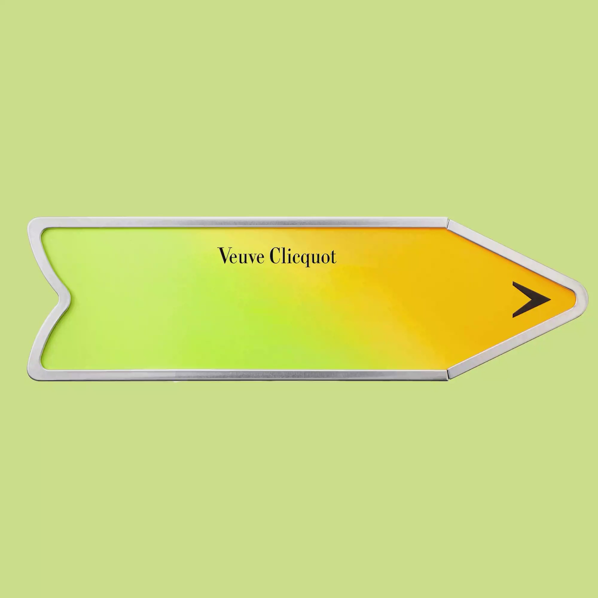Champagne Veuve Clicquot Yellow Label Brut NV 75 cl. Personliggør Green Arrow Tin kasse