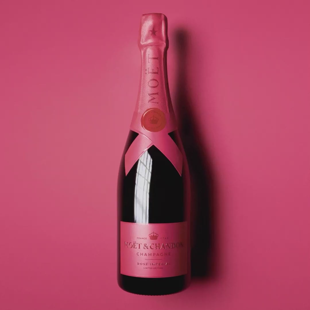 Limited Edition Moët Rosé Imperial Pink 75 cl. med gaveæske