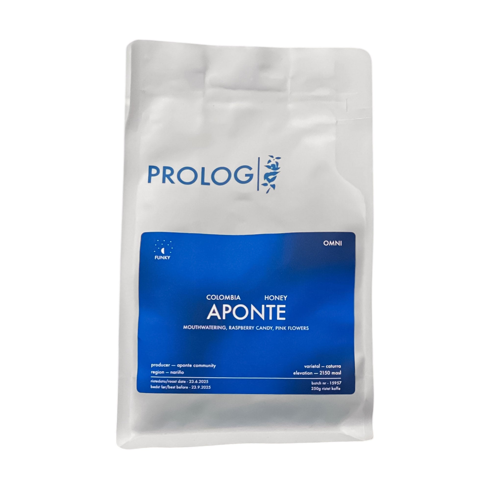 Prolog Prolog Aponte Caturra Honey 250 gram kaffe (Ristedato: 23.06.2025) - PremiumBottles