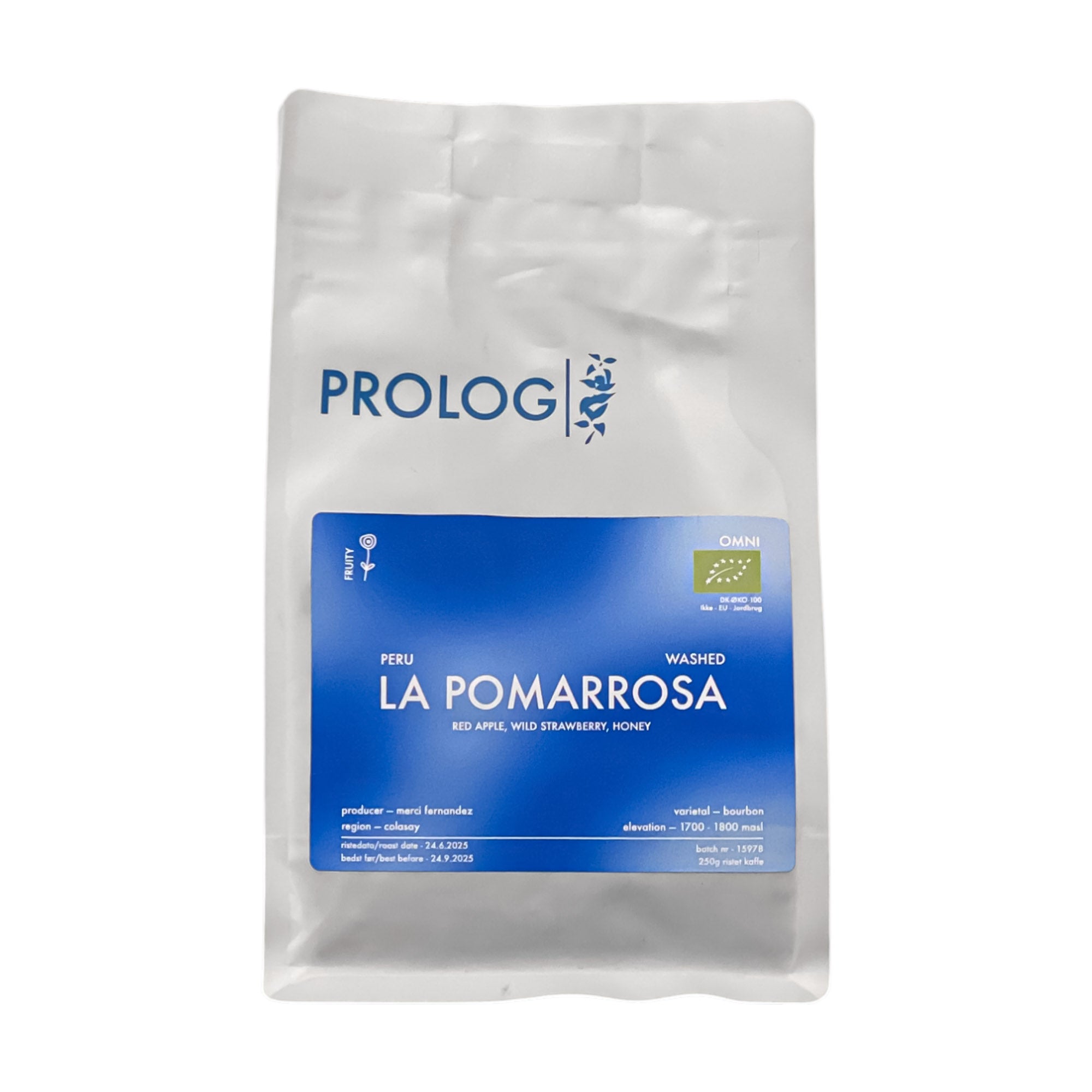Prolog Prolog La Pomarrosa 250 gram kaffe (Ristedato: 24.06.2025) - PremiumBottles