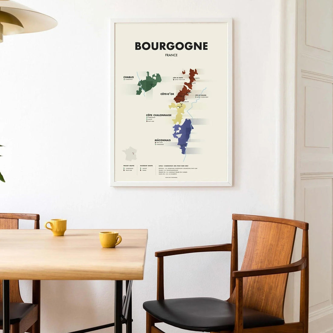 Rasmus Palsgård Art by Feinschmeckeren: Bourgogne Plakat 50x70 cm. - PremiumBottles