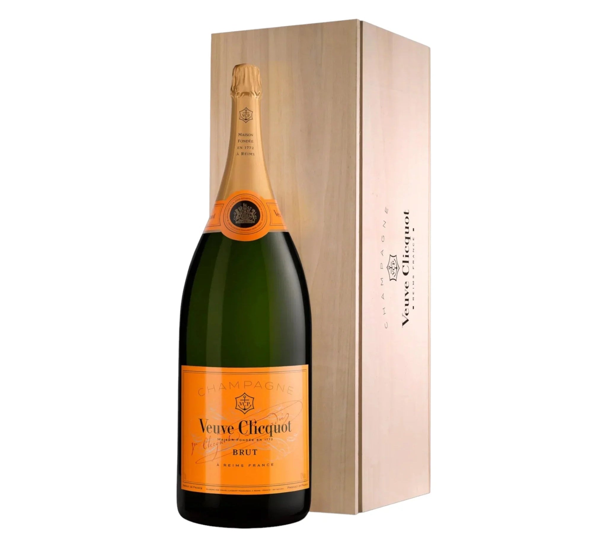 Veuve Clicquot Veuve Clicquot Yellow Label Brut NV 12 Liter med trækasse - PremiumBottles