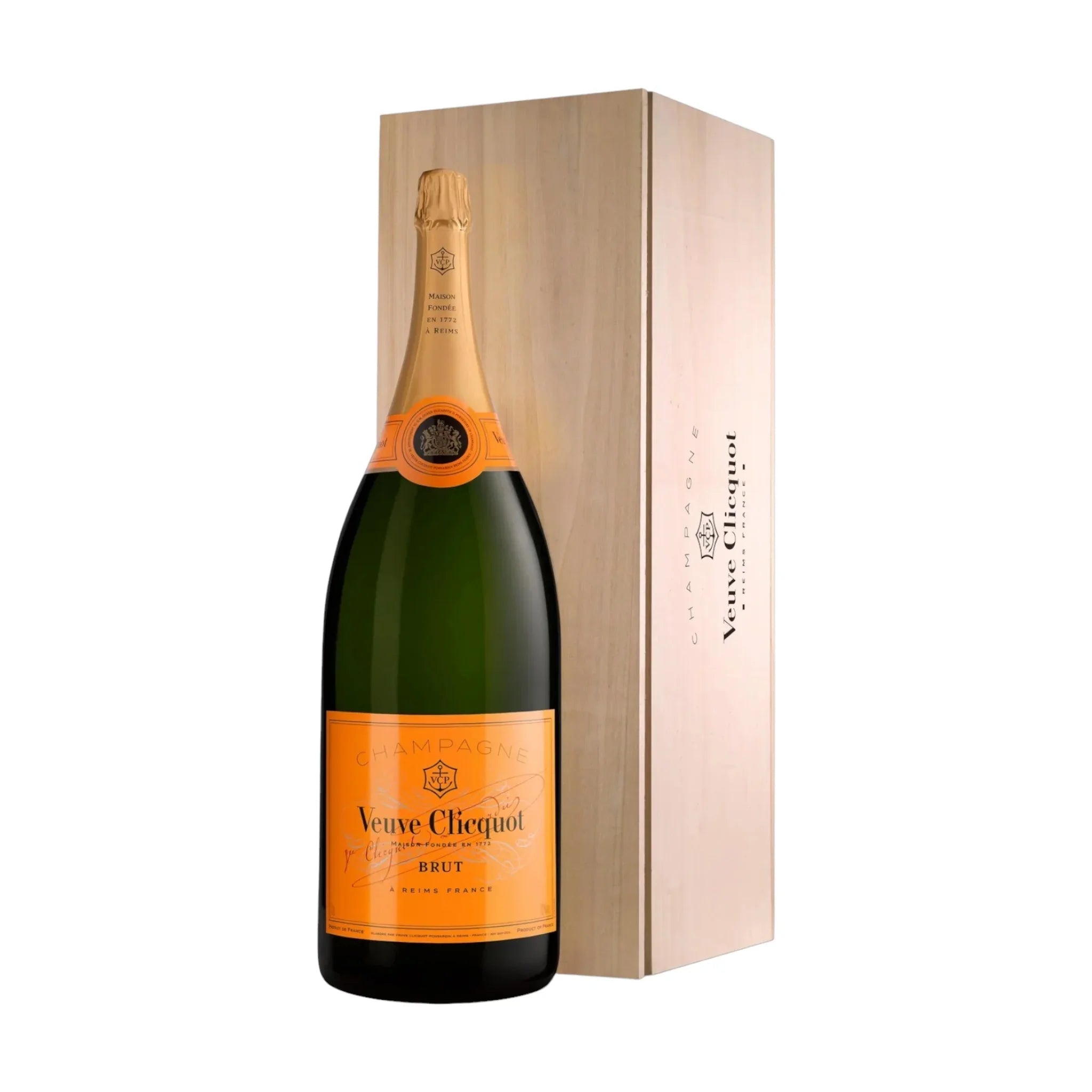 Veuve Clicquot Veuve Clicquot Yellow Label Brut NV 12 Liter med trækasse - PremiumBottles