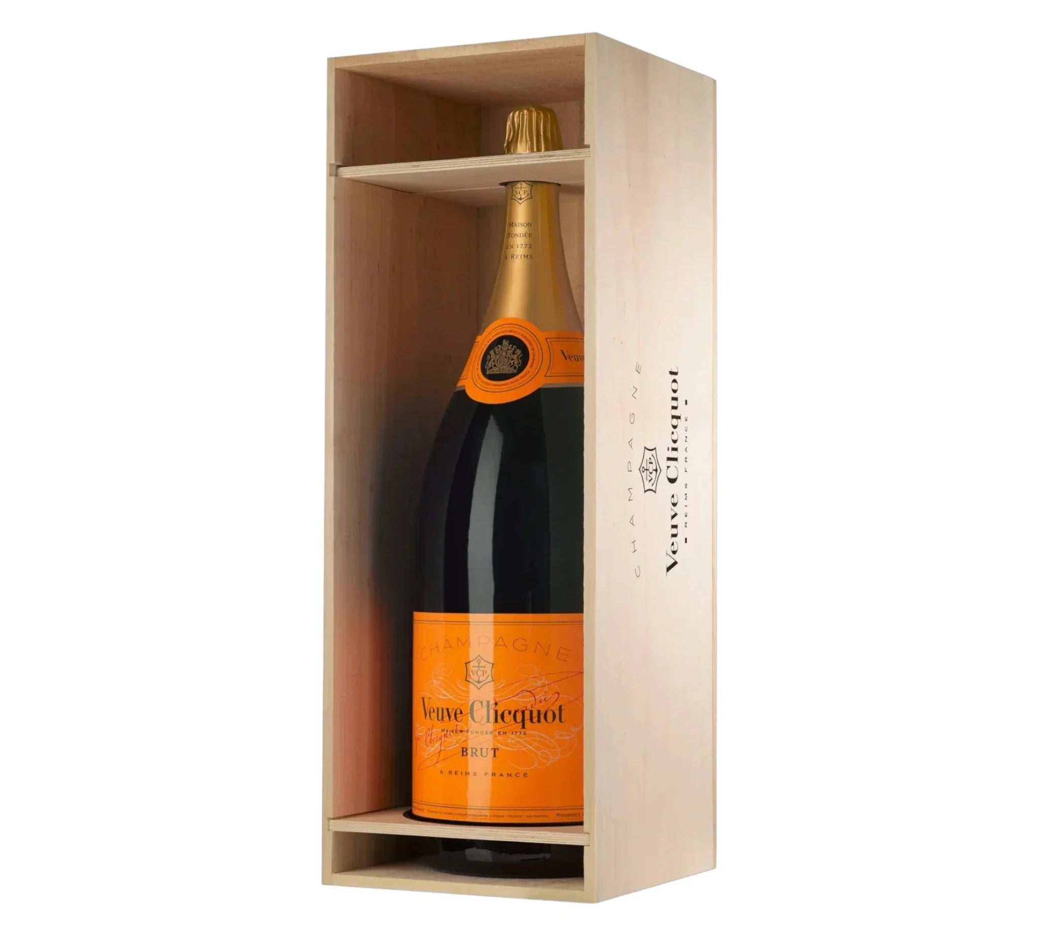Veuve Clicquot Veuve Clicquot Yellow Label Brut NV 12 Liter med trækasse - PremiumBottles