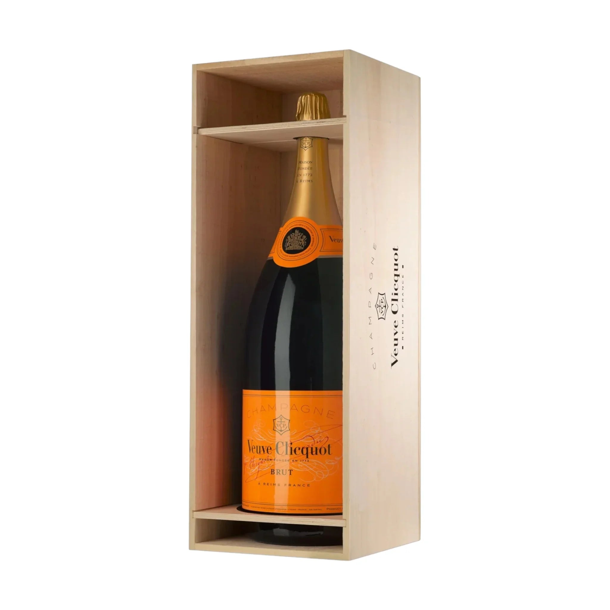Veuve Clicquot Veuve Clicquot Yellow Label Brut NV 12 Liter med trækasse - PremiumBottles