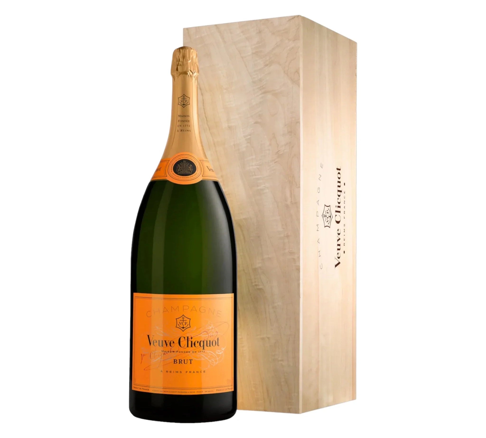 Veuve Clicquot Veuve Clicquot Yellow Label Brut NV 9 Liter med trækasse - PremiumBottles